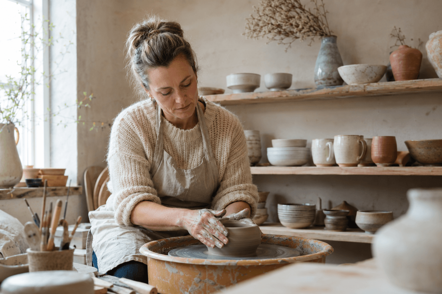 Lokal skaper i arbeid